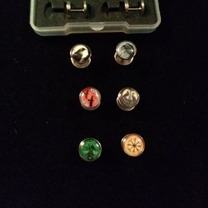 Fake gauged earrings 6 pairs